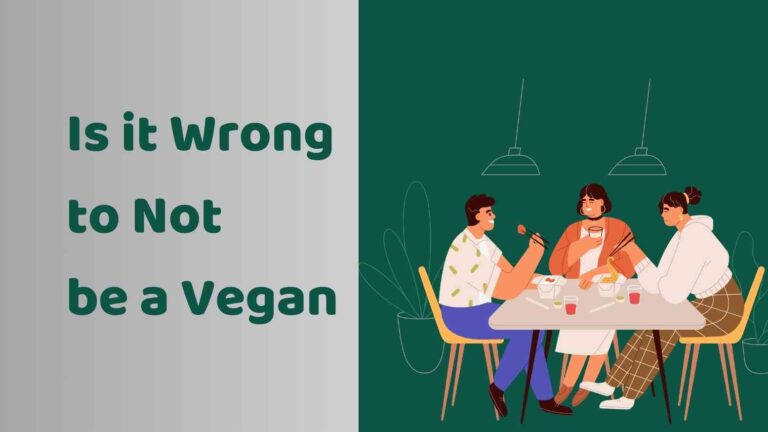 Is it Wrong to Not be a Vegan